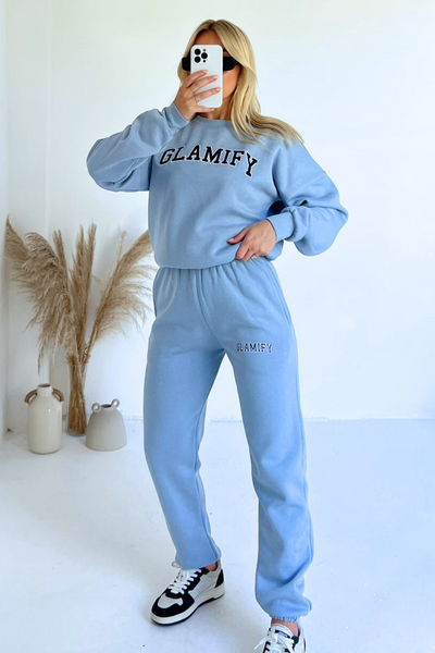 Baby blue tracksuit womens sales