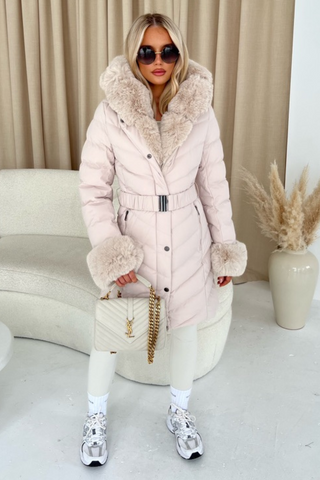 Trench coat 2025 with fur hood