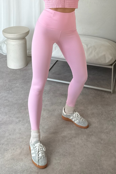 Grace baby pink seamless leggings Glamify Famous For Loungewear