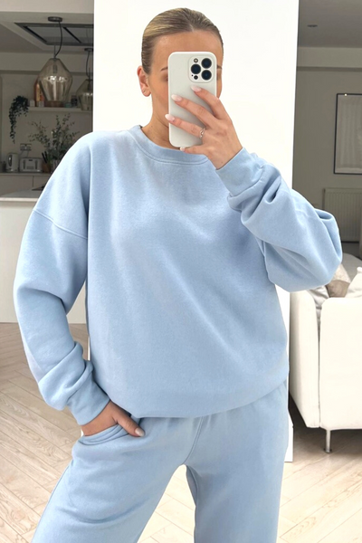 Oversized baby 2025 blue sweater