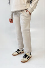 Studio Leisure palm tree bone embroidered relaxed jogger