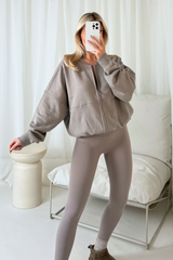 Poppy grey and grey bomber jacket ultimate legging set