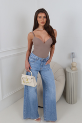 FALLON MOCHA SEAMLESS BODYSUIT
