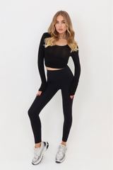 Glamify Black Buttery Soft Legging Leggings
