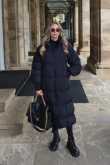 LYDIA BLACK LONG PUFFER JACKET