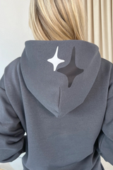 Any lifetime steel grey premium hoodie