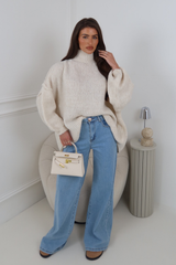 Adelaide cream oversized knit jumper
