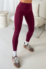 Glamify Burgundy Buttery Soft Legging Leggings