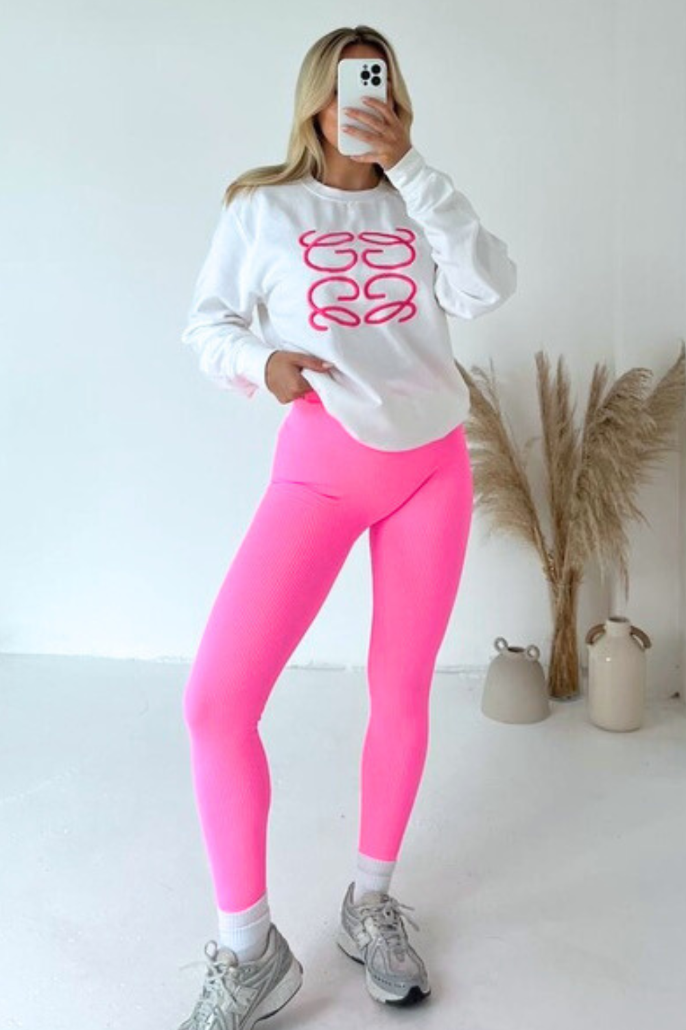 Pink leggings outfit deals
