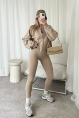 Ava Stone Bomber Jacket Loungewear Cash N Carry