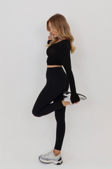Glamify Black Buttery Soft Legging Leggings