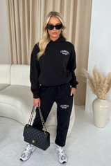 Calabasas Black Hoodie And Joggers Premium Loungewear Loungewear