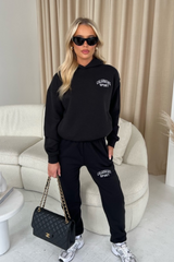 Calabasas Black Hoodie And Joggers Premium Loungewear Loungewear