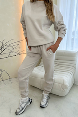 Glamify Premium Essential Bone Sweatshirt Sweater