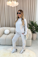 Glamify premium essential bone relaxed hoodie