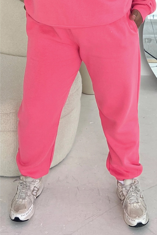 Glamify CURVE premium essential relaxed pink lemonade jogger