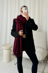Missy burgundy scarf