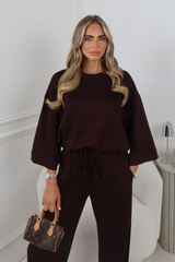 RAINA BROWN 3/4 LENGTH SLEEVE TSHIRT