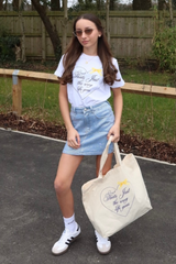 Mini thats just the way life goes white printed t-shirt