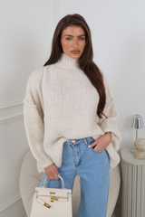 Adelaide cream oversized knit jumper