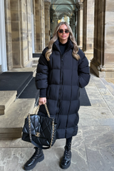 LYDIA BLACK LONG PUFFER JACKET