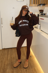 SAINT MORITZ SWITZ CHOCOLATE PRINTED SWEATER
