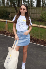 Mini thats just the way life goes white printed t-shirt