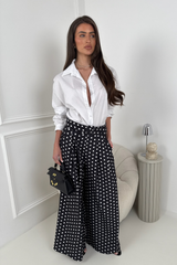 GRACE BLACK POLKA DOT PANTS