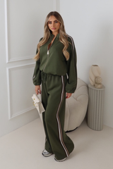 ROSSI GREEN STRIPED TRACKSUIT