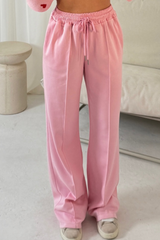 Quinn Baby Pink Jersey Straight Leg Joggers Loungewear Cash N Carry