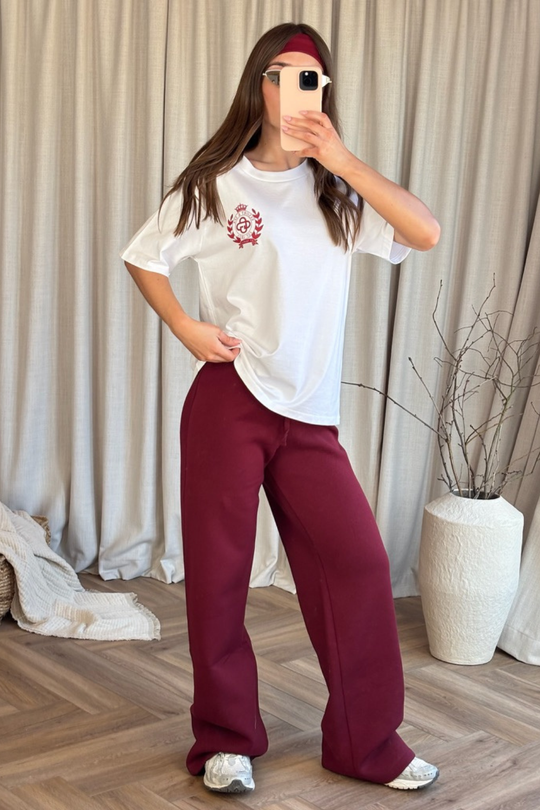 St Moritz white printed t-shirt