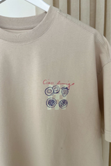 Ciao amigo back print stone boxy t-shirt