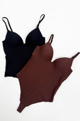 MULTI PACK FALLON BLACK & CHOCOLATE BODYSUIT