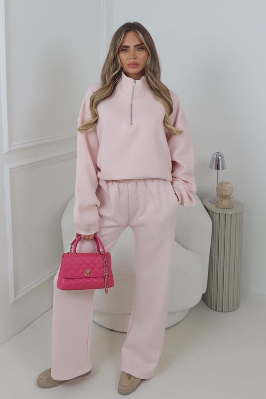 PINK GLAMIFY EVERYDAY ESSENTIAL STRAIGHT LEG JOGGERS
