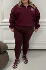 CURVE BURGUNDY BUTTERY SOFT LEGGINGS