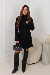 ANGELINA BLACK FRINGED CARDIGAN