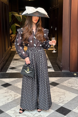 HARRIET BLACK POLKA DOT SHIRT