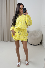 FRANCESCA LEMON PAISLEY CHEESECLOTH CO ORD