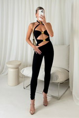 Harley black cut out jumpsuit
