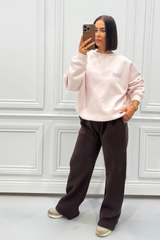 RUNNING & WELLNESS PINK PRINTED SWEATER