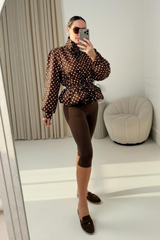 EMILY CHOCOLATE CAPRI LEGGINGS