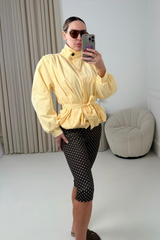 GINA CHOCOLATE POLKA DOT CAPRI LEGGINGS