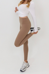 Glamify Caramel Brown Buttery Soft Legging Leggings