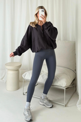 Poppy steel grey bomber jacket and ultimate legging set