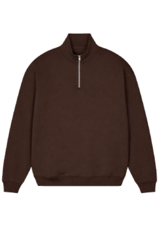 GLAMIFY EVERYDAY ESSENTIAL CHOCOLATE 3/4 ZIP