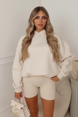 Leona ivory cycling shorts