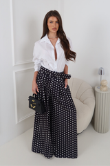 GRACE BLACK POLKA DOT PANTS