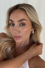 Ari silver drop earrings