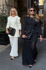 Kylie black lace skirt