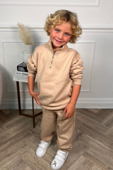 Mini stone premium essential 3/4 zip sweater